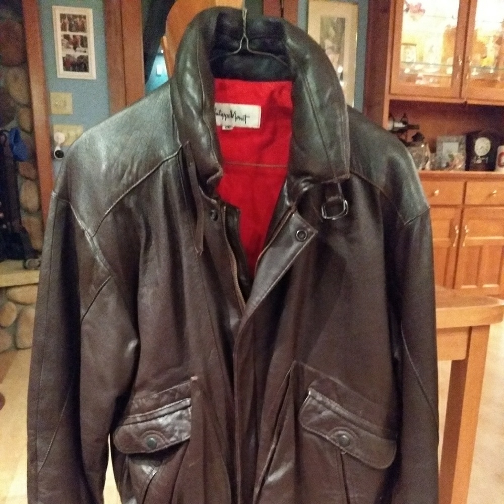 Very nice brown leather jacket